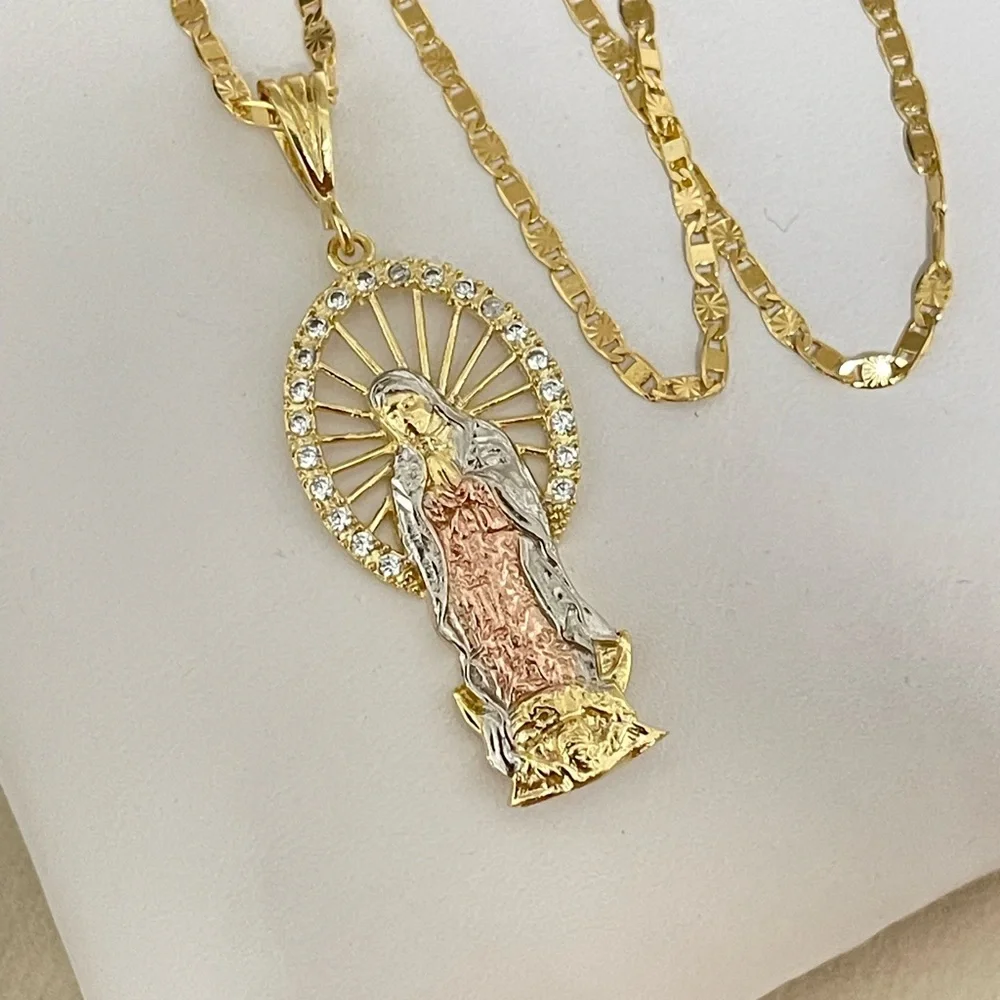 Jewelry | 18k Gold Filled Our Lady Of Guadalupe Necklace | Poshmark